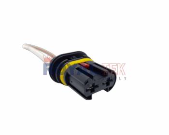 FICHA DE CONEXION ROYALTEK 2 VIAS (DOS) ELECTROVENTILADOR / BOMBA DIRECCION HIDAULICA MINI COOPER - VENTA EN PAQUETES DE 5 UNIDADES ---